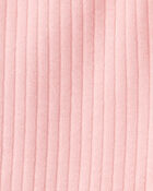 Baby Girl 2-Piece Long-Sleeve Peplum Top & Cotton Flared Leggings Set - Pink, image 6 of 6 slides