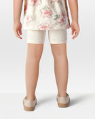 Toddler Girl 2-Pack Organic Cotton Ribbed Pedal Shorts, image 7 of 9 slides