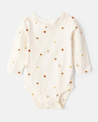 Baby Girl 3-Piece Thanksgiving Print Dress Set - White/Brown, image 3 of 7 slides