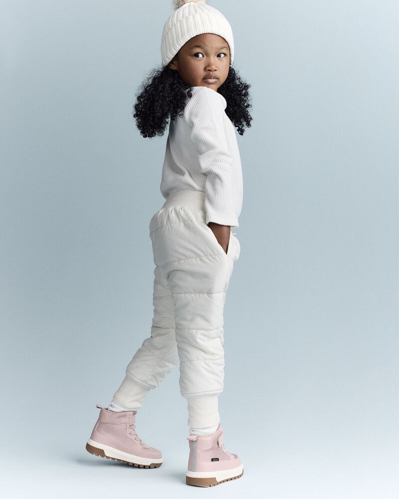 Toddler Ski Jogger Pant - Cream, image 4 of 7 slides