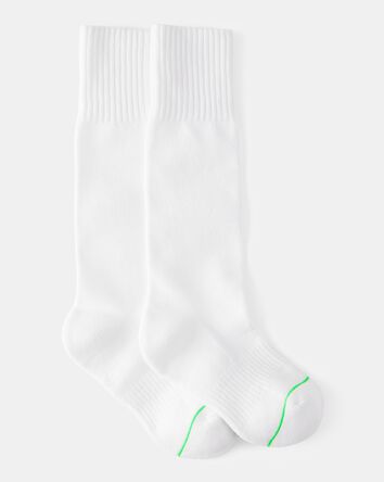 Kid 1-Pack Soccer Socks - White, 
