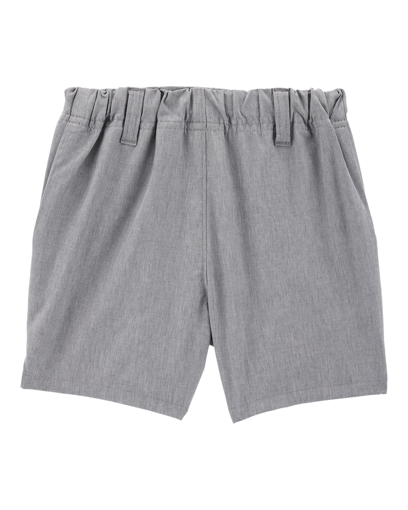 Toddler 3-Pack Active Pull-On Uniform Shorts - Grey, image 3 of 6 slides
