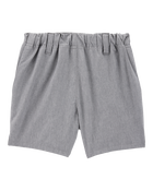Toddler 3-Pack Active Pull-On Uniform Shorts - Grey, image 3 of 6 slides