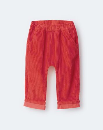 Toddler Corduroy Playground Pant - Orange, 