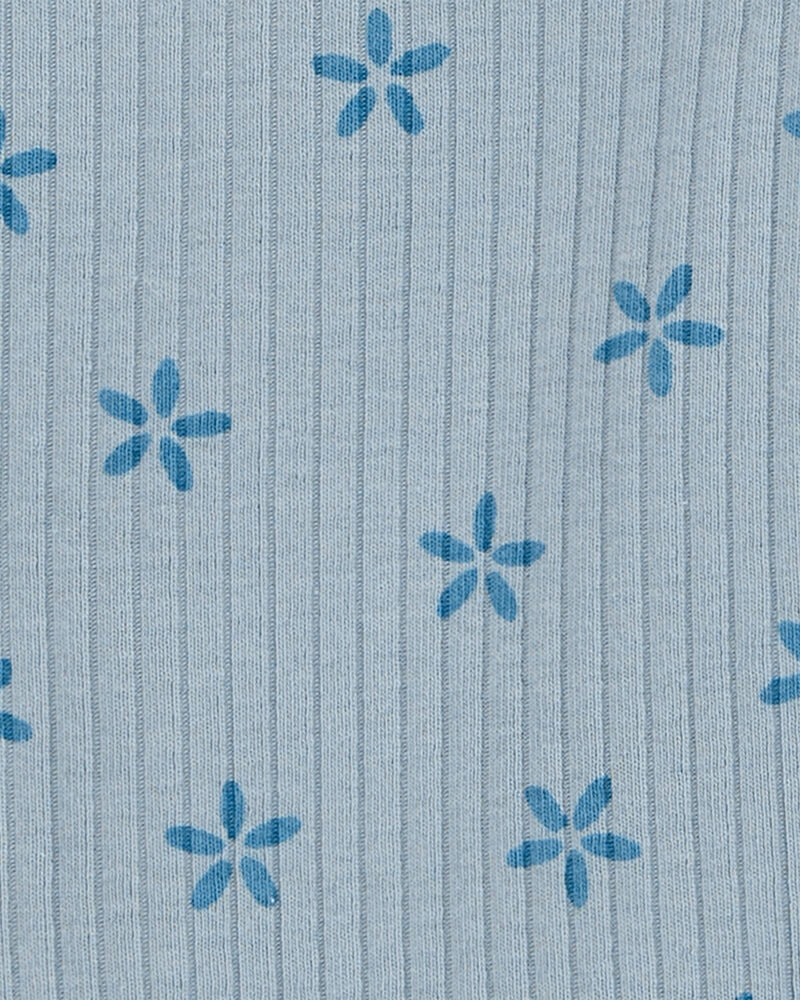 Baby Floral Pull-On Ribbed Pants, image 3 of 4 slides