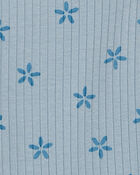 Baby Floral Pull-On Ribbed Pants, image 3 of 4 slides