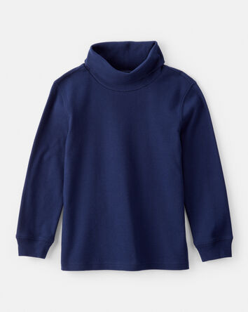 Boys Long-Sleeve Turtleneck - Navy, 