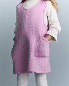 Toddler Girl Otter Pocket Jumper - Lilac, image 3 of 6 slides