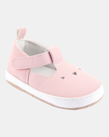 Baby Girl Heart Sneakers - Pink, 