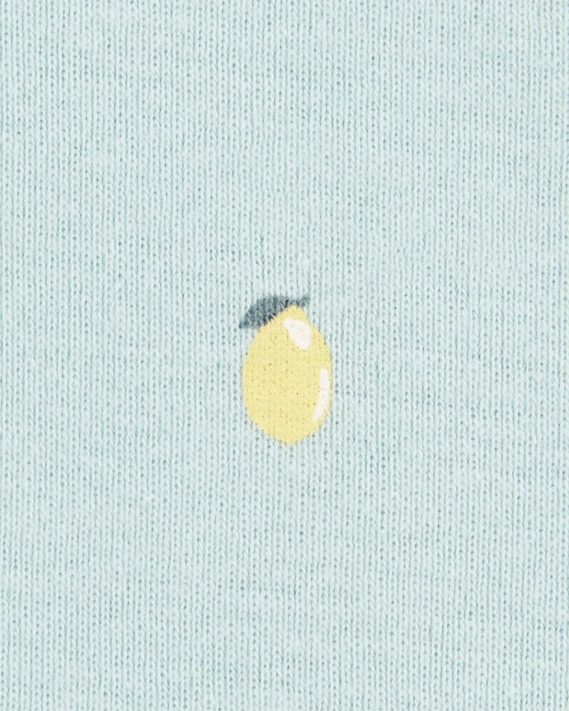 Baby Girl 5-Pack Short-Sleeve Lemon Bodysuits, image 2 of 7 slides