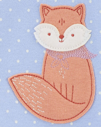 Baby 1-Piece Fox 100% Snug Fit Cotton Footie Pajamas, 