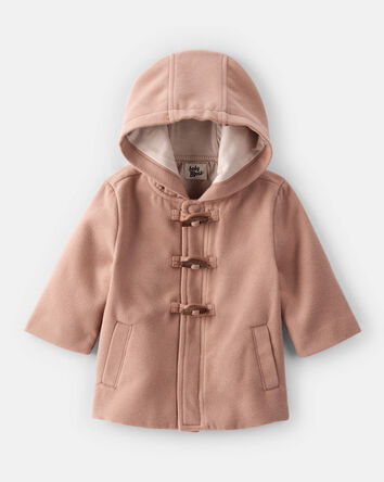 Baby Boy Long-Sleeve Hooded Fashion Jacket - Brown, 