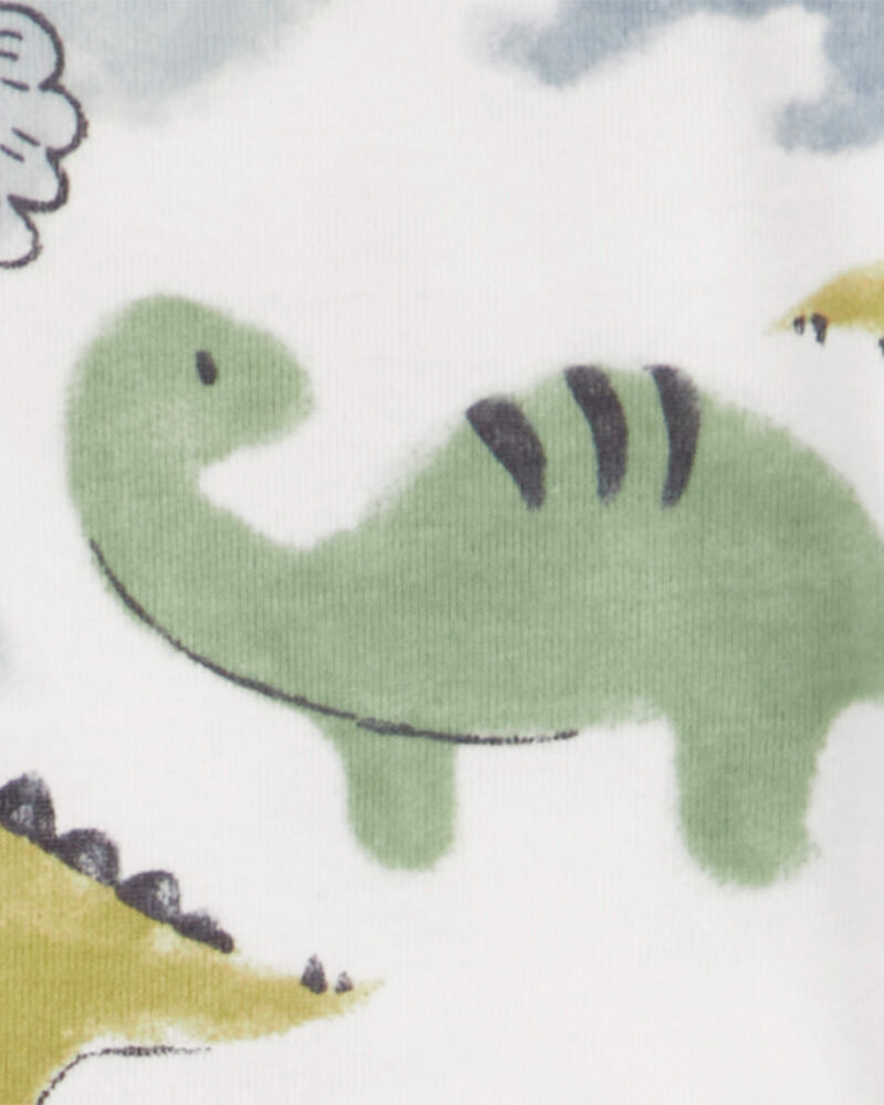 Baby 4-Pack Long-Sleeve Dinosaur Bodysuits, image 2 of 7 slides