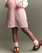 Toddler Girl Otter Pocket Corduroy Jumper - Light Pink, image 5 of 7 slides