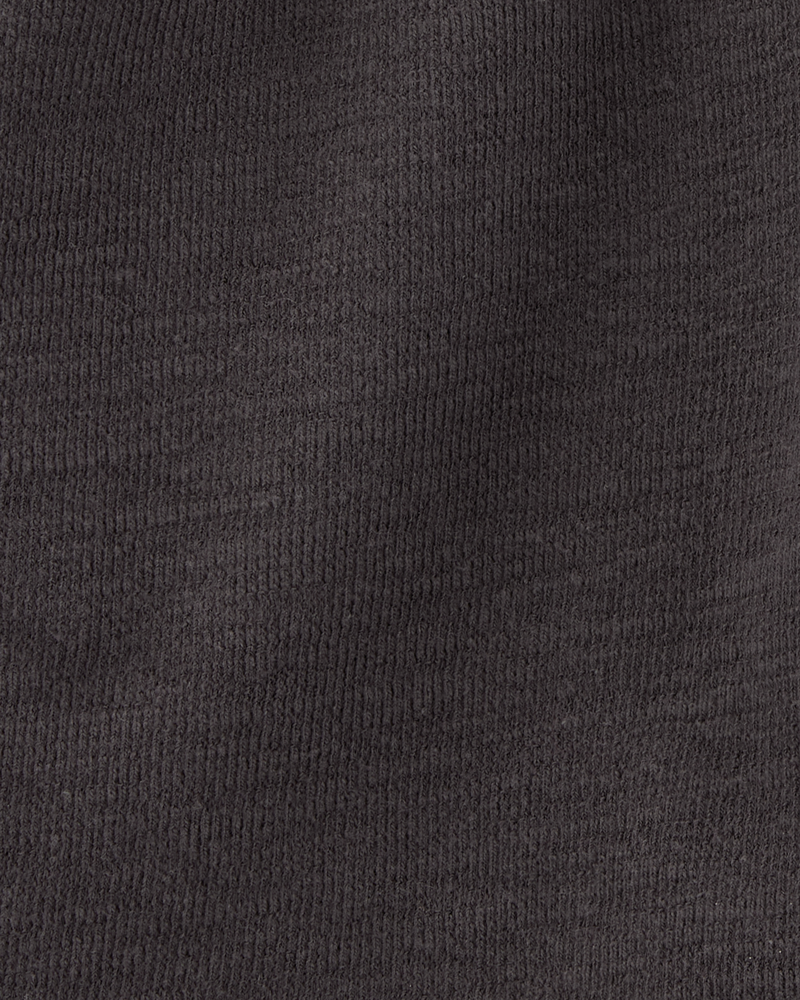 Baby 2-Piece Textured Button-Down Jacquard Shirt & Shorts Set - Brown/Black, image 6 of 6 slides