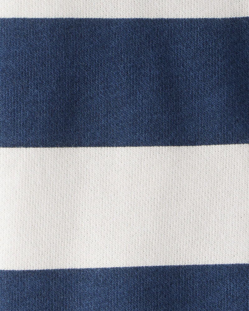 Toddler Organic Cotton Henley Top in Stripes, image 3 of 4 slides