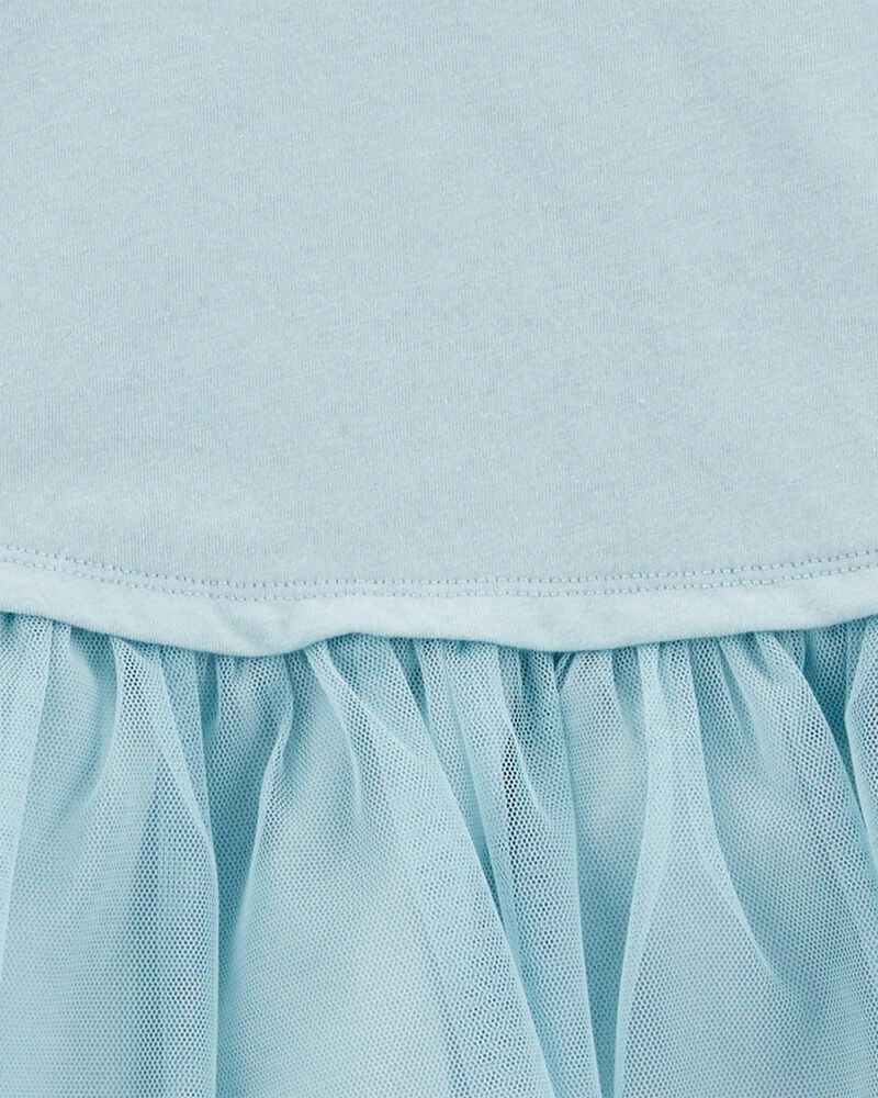 Baby 2-Piece Peplum Tulle Top & Floral Legging Set, image 2 of 3 slides