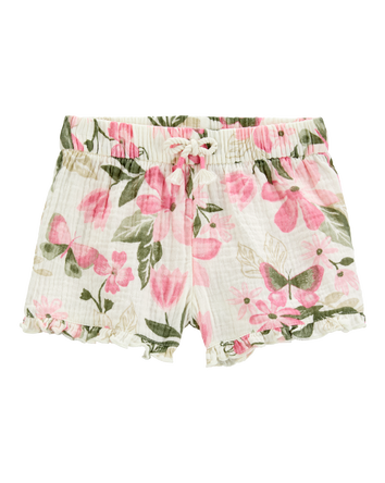 Baby Floral Gauze Shorts, 