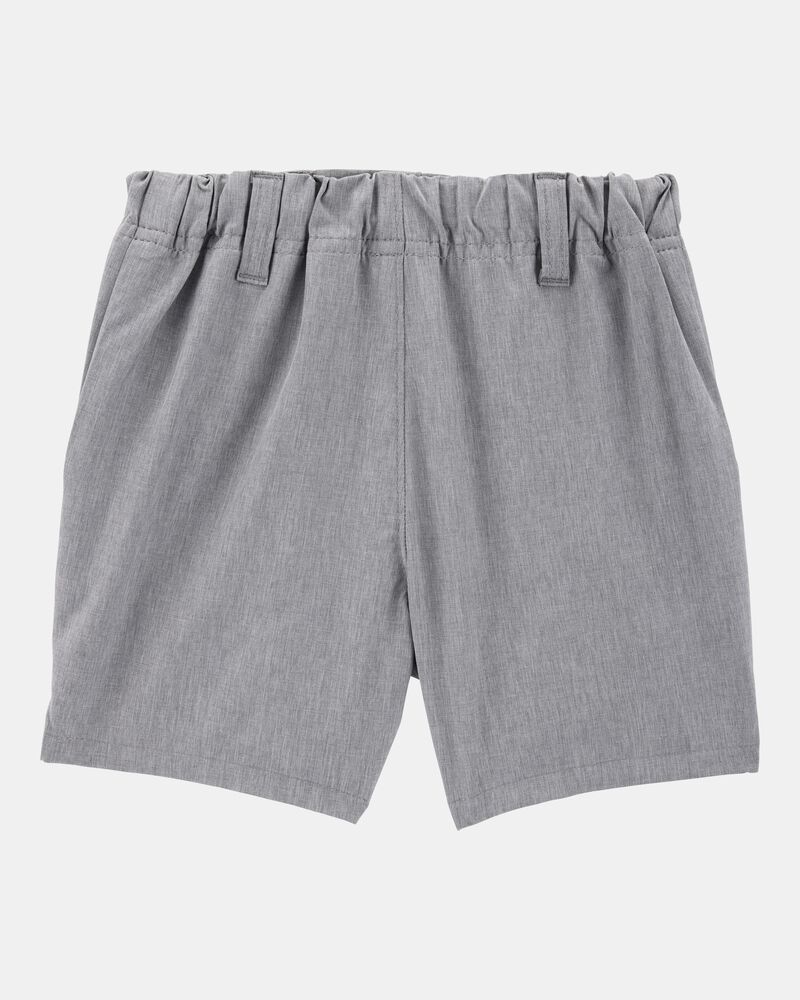 Toddler 3-Pack Active Pull-On Uniform Shorts - Grey, image 6 of 6 slides