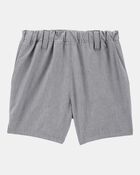 Toddler 3-Pack Active Pull-On Uniform Shorts - Grey, image 6 of 6 slides