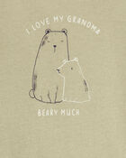 Baby Grandma Short-Sleeve Bodysuit - Olive, image 2 of 3 slides