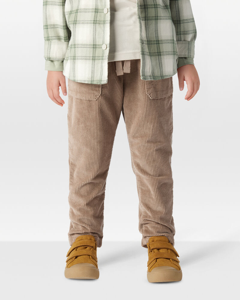 Toddler Organic Cotton Corduroy Drawstring Pants, image 3 of 7 slides