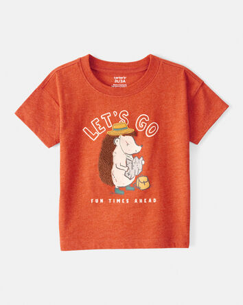 Toddler Boy Hedgehog Short-Sleeve Graphic Tee - Orange, 