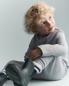 Toddler No-Seam Jogger Pant - Light Blue, image 5 of 9 slides
