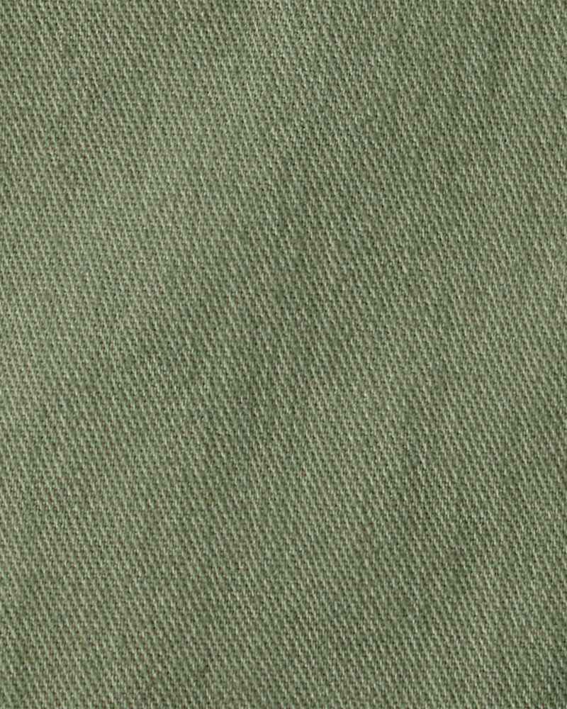 Baby Girl Cotton Flare Pants - Green, image 4 of 5 slides