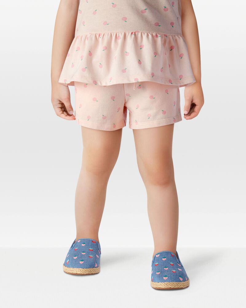 Toddler Girl Pull-On French Terry Shorts - Pink, image 2 of 6 slides