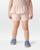 Toddler Girl Pull-On French Terry Shorts - Pink, image 2 of 6 slides