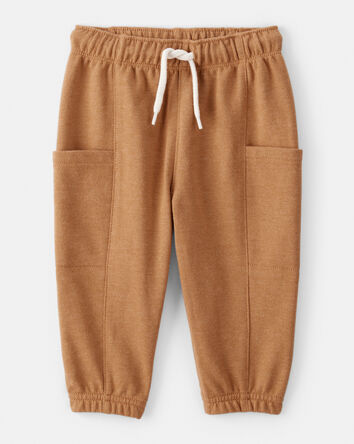 Baby Boy 2-Piece Dinosaur Hoodie & Pant Set - Cream/Brown, 