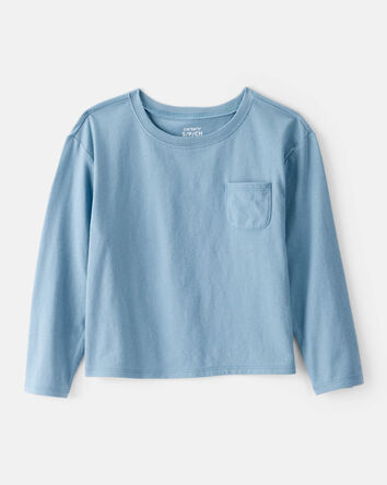 Girls Long-Sleeve Top - Blue, 