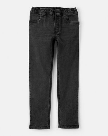 Boys Tapered Denim Jeans - Black, 