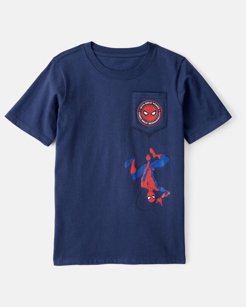 Boys Marvel&trade; Spider-Man Short-Sleeve Graphic Tee - Blue, image 1 of 2 slides