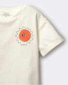Toddler 'Funny Sunny' Rolled Cuff Tee - Cream, image 6 of 7 slides