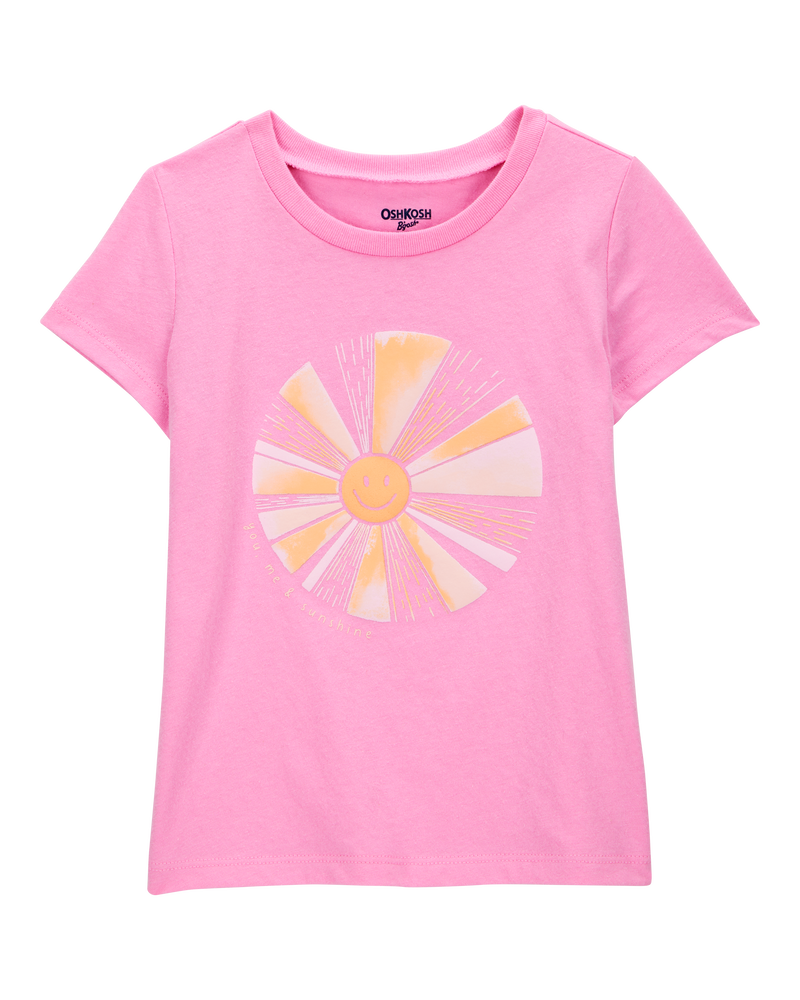 Toddler Sunshine Short-Sleeve Graphic Tee - Pink, image 1 of 3 slides