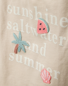 Toddler Sunshine, Saltwater and Summer Graphic Tee, image 2 of 4 slides