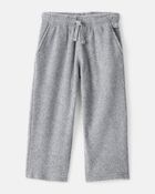 Toddler Boy Fleece Pants - Grey, image 1 of 4 slides