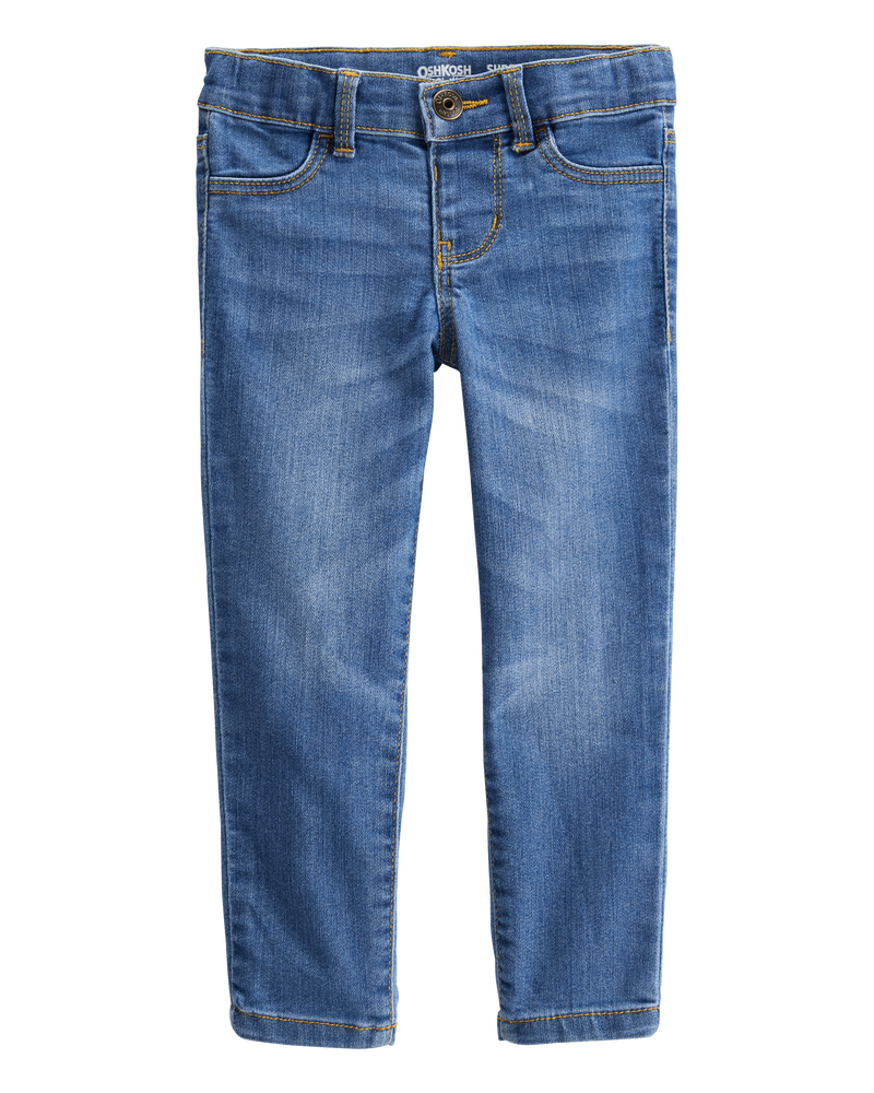 Baby Medium Blue Wash Super Skinny-Leg Jeans, image 1 of 4 slides