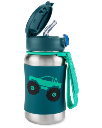 Spark Style Stainless Steel Straw Bottle -Truck, 