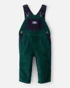 Baby Boy Corduroy Overalls - Green, image 1 of 4 slides