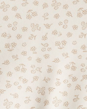 Baby Girl Floral Print French Terry Long-Sleeve Pullover Sweatshirt - Ivory, 