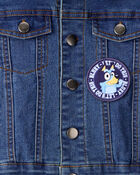 Baby Girl 2-Piece Bluey Denim Jacket & Skirt Set - Blue, image 6 of 11 slides