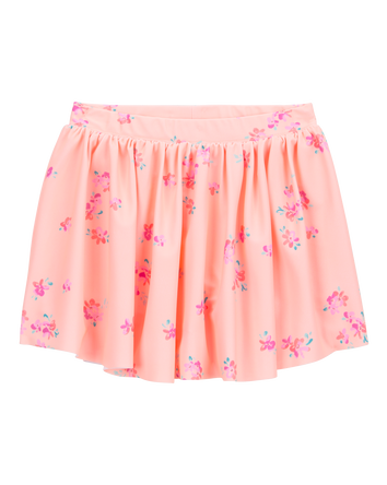 Toddler Floral Active Pull-On Skort - Orange, 
