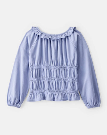 Girls Long-Sleeve Top - Blue, 