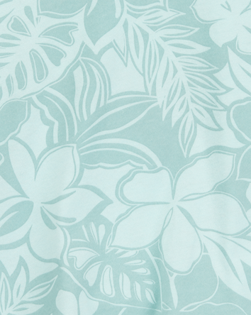 Kid Floral Short-Sleeve Tee - Blue, 