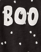 Baby 2-Piece Ghost Print Halloween Outfit Set - Black, image 2 of 3 slides