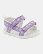 Baby Every Step&reg; First Walker Floral Sandals - Purple/White, image 1 of 7 slides