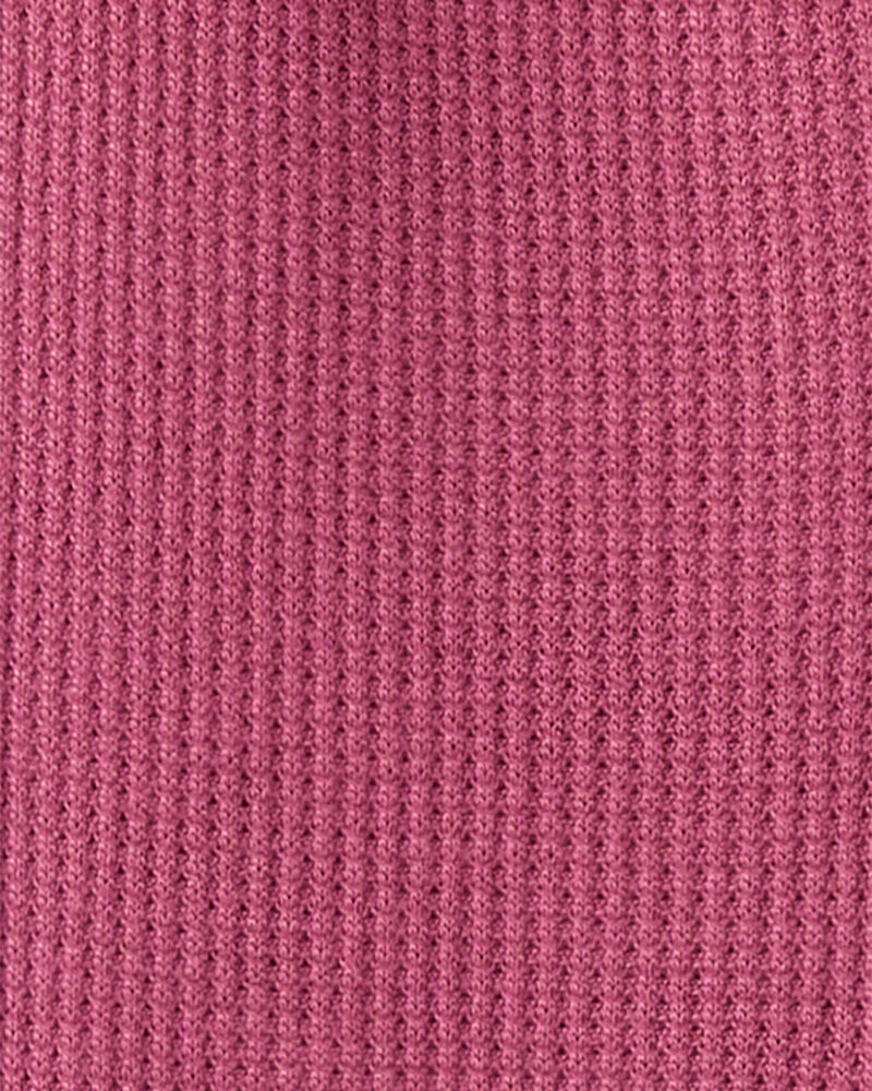 Baby Girl PurelySoft Long-Sleeve Sleep & Play Pajamas - Burgundy, image 4 of 8 slides